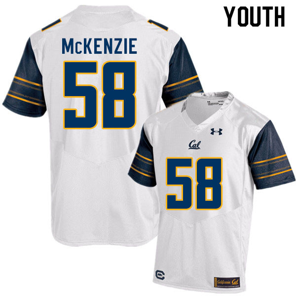 Youth #58 Stanley McKenzie Cal Bears College Football Jerseys Sale-White